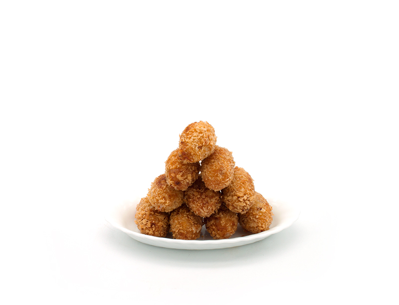 Plato Croquetes de pernil salat i formatge